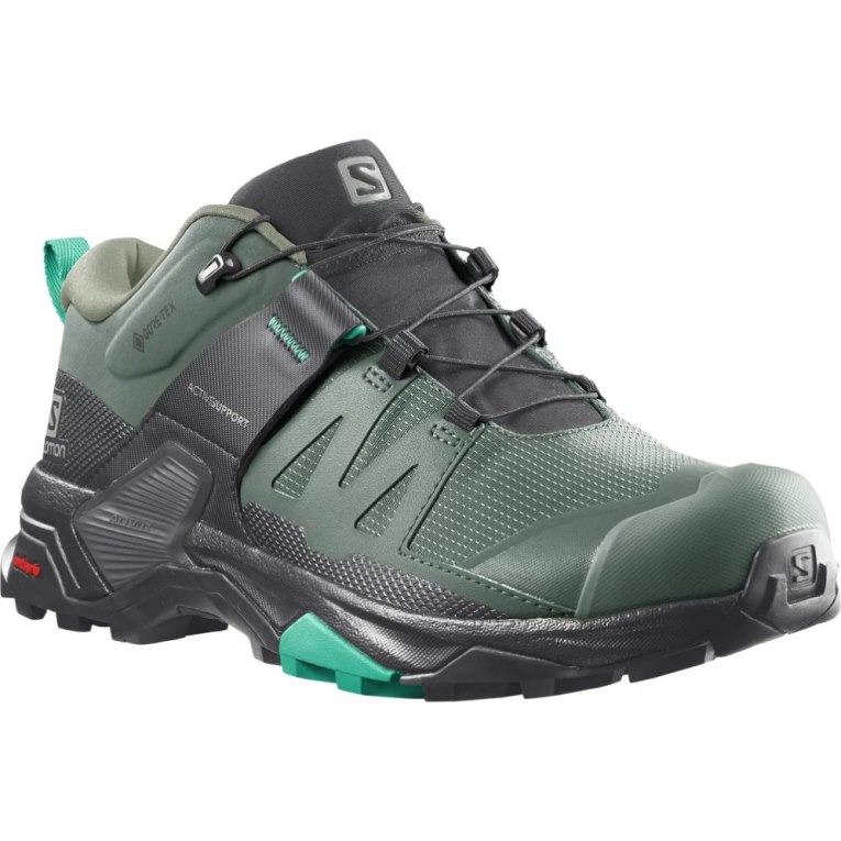 Tênis De Caminhada Salomon X Ultra 4 GTX Feminino Verdes Pretas | PT V69831